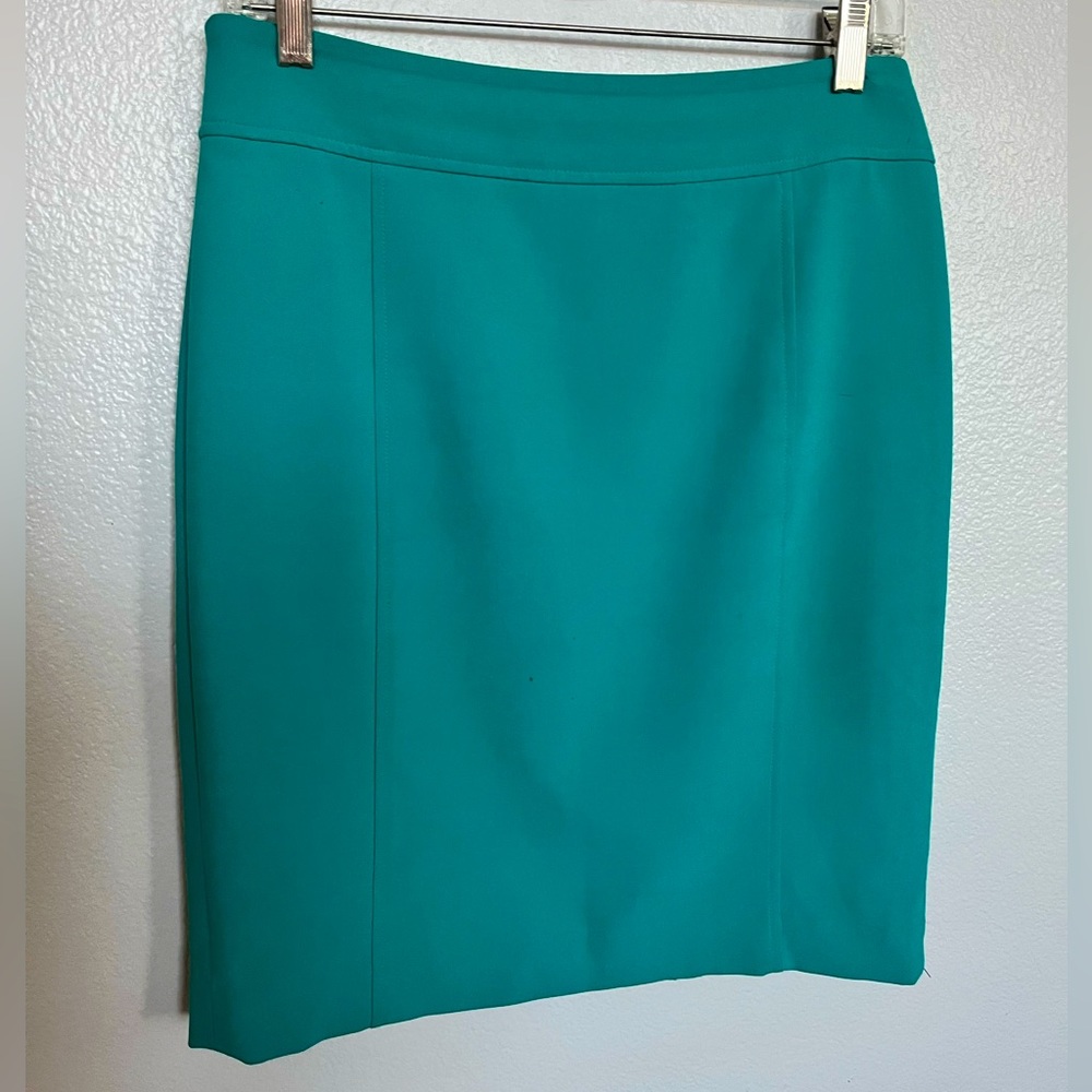 Ann Taylor Loft Vibrant Turquoise Pencil skirt